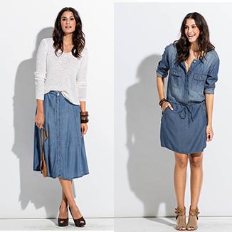 Dżinsowe spódnice i sukienki